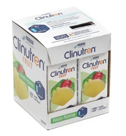 Clinutren – Fruit saveur raisin-pomme, 200 ml x4