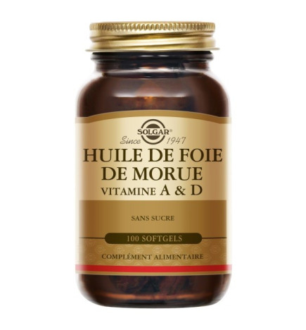 Solgar – Huile de foie de morue norvégien, x100 softgels