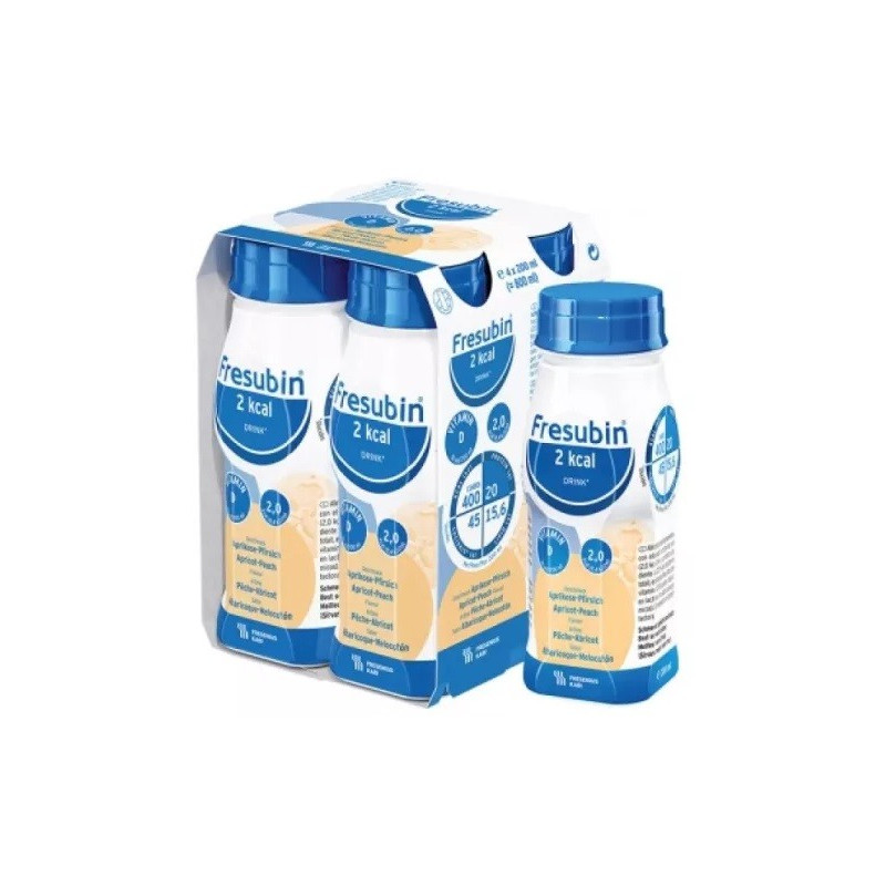 Fresubin – 2 kcal Drink Pêche Abricot, 4 x 200 ml
