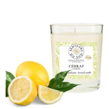 Senteur du Sud – Bougie Cédrat, 140 g