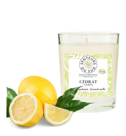 Senteur du Sud – Bougie Cédrat, 140 g