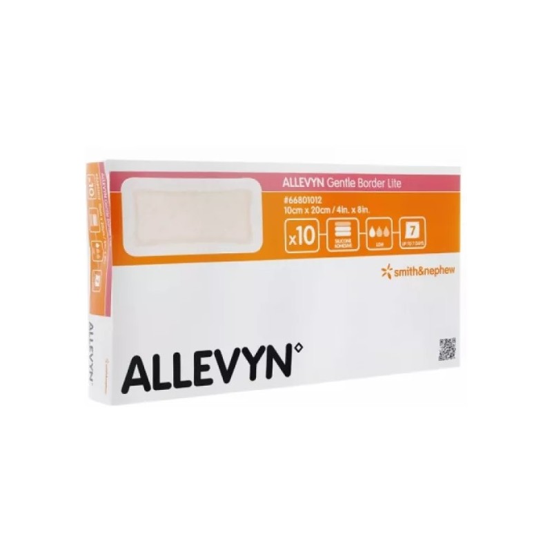 Allevyn Gentle Border Lite Pansements 10x20cm x10