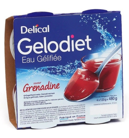 Delical – Eau Gélifiée Granadine 4X120G
