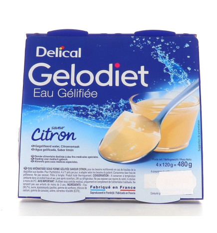 Delical – Eau Gélifiée Citron 4X120G