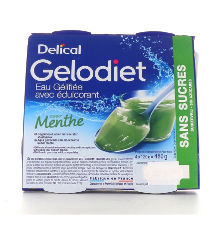Delical – Eau Gélifiée Menthe 4X120G