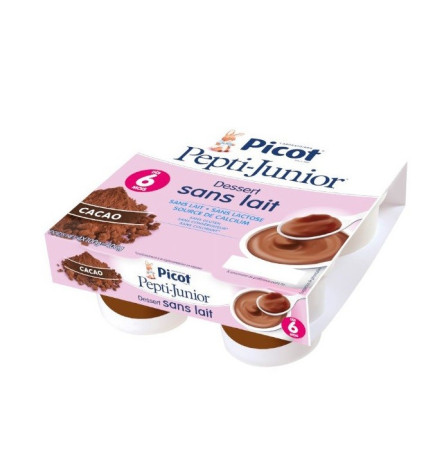 Picot – Dessert Sans Lait Bébé Picot Au Cacao 4x100G