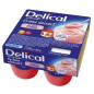 Delical –  Crème Dessert HP/HC Saveur Fraise - 4 X200g