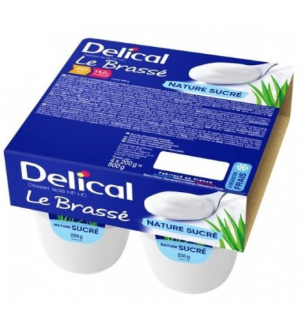 Delical – Le Brassé Nature Sucré 4X200G