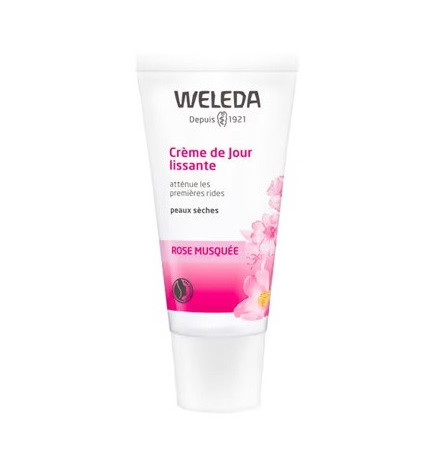 Weleda – Crème de Jour Lissante à la Rose Musquée, 40 ml