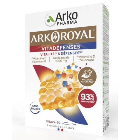 Arkoroyal – Vitadéfenses, 20 ampoules