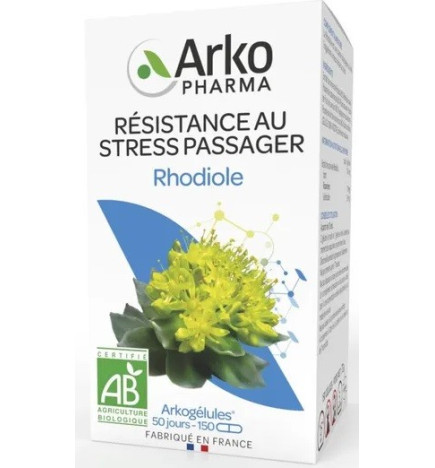 Arkogégules – Rhodiole bio stress passager, 150 gélules
