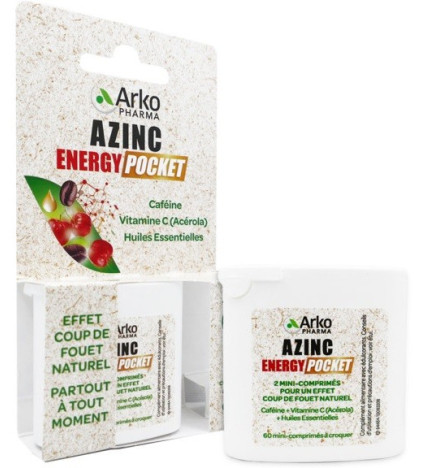 Azinc – Energy pocket, 60 mini comprimés