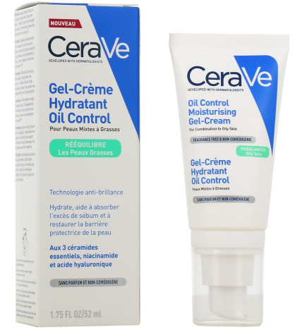 Cerave – gel-crème hydratant Oil Control, 52 ml