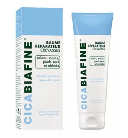 Biafine – CicaBiafine – Baume réparateur crevasses talons/mains/pieds secs et abîmés, 50 ml