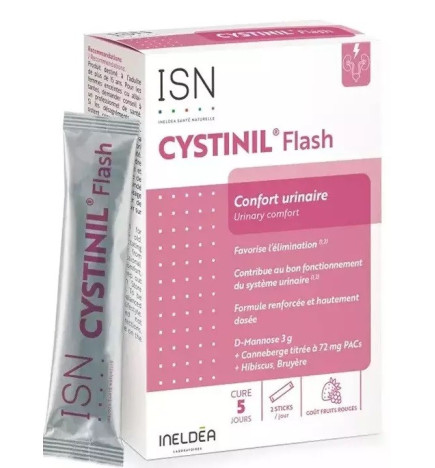 ISN – Cystinil Flash confort urinaire, 10 sticks