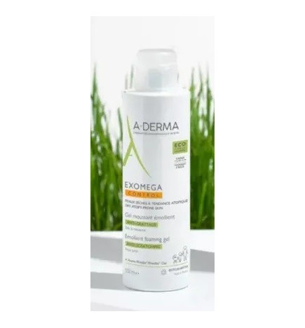 A-DERMA – Exomega Control Gel Moussant Émollient Anti-Grattage, 200 ml