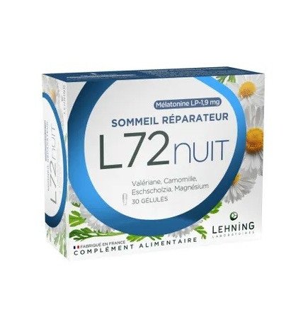 Lehning – L72 Nuit Sommeil Réparateur x30 Gélules