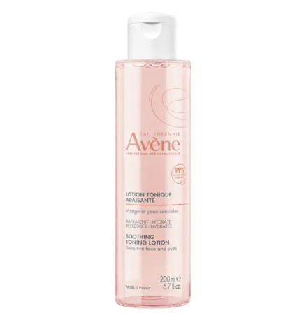 AVENE – Lotion tonique apaisante Visage et yeux peaux sensibles, 200 ml