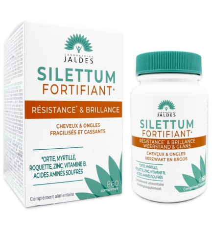 Jaldes – Silettum Fortifiant Résistance & Brillance, 60 comprimés