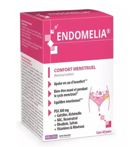 ISN – Endomelia confort menstruel, 60 gélules