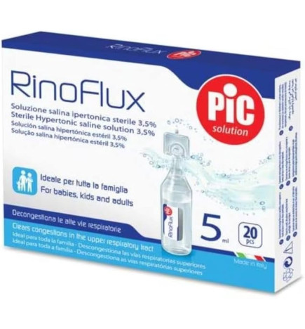 Pic – Rinoflux sérum physiologique stérile, 20x5 ml