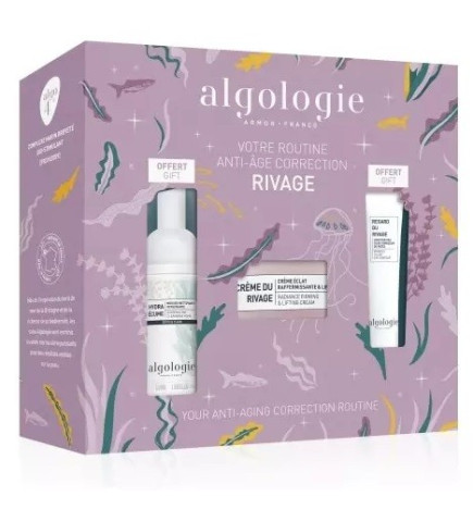 Algologie – Coffret Anti-Âge Correction Rivage, Trio de Soins Marins