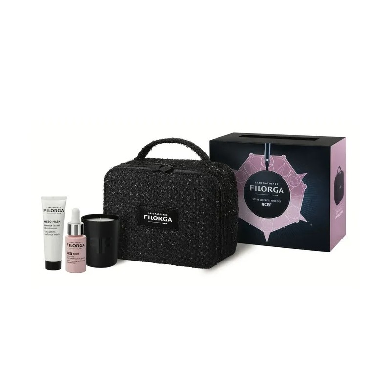 Filorga – Coffret NCEF NCEF-Shot polyrevitalisant 15 ml + Meso-Mask 30 ml + mini bougie + vanity