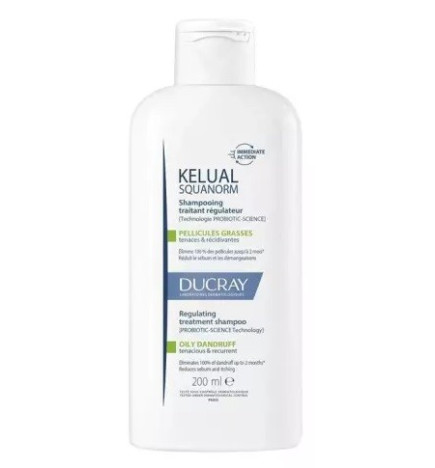 Ducray – Kelual squanorm shampooing traitant pellicules grasses, 200 ml