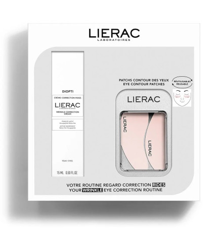 Liérac – Dioptiride Crème Correction Rides + Patchs Contour des Yeux 15ml