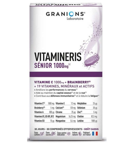 Granions – Vitamineris Sénior 1000 mg Goût Cassis