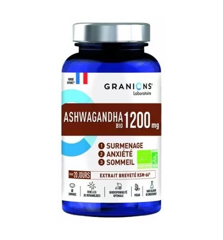 Granions – Ashwagandha Bio 60 comprimés 1200 mg