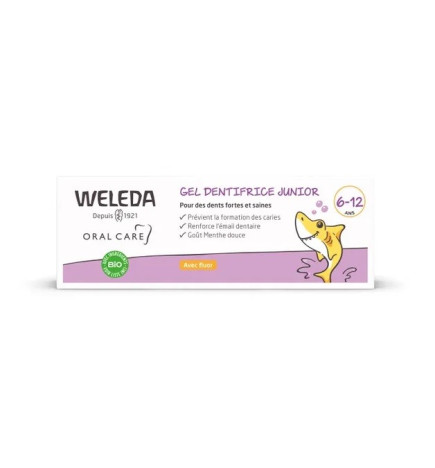 Weleda – Gel Dentifrice Junior Avec Fluor 6-12 ans Bio, 50 ml