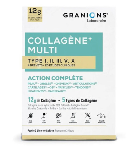 Granions – Collagène + Multi, Action Complète Poudre 275g