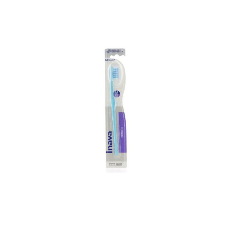Inava – Brosse à dents Ortho X orthodontie medium, 1 unité Inava – Brosse à dents Ortho X orthodontie medium, 1 unité