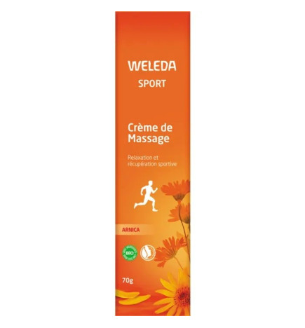 Weleda – Arnica Crème de Massage à l’Arnica Bio Relaxation et Récupération Sportive, 70 g