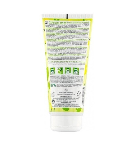 Klorane – junior gel douche 2-en-1, corps & cheveux, 200 ml, parfum poire