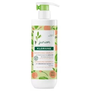 Klorane – Junior Shampoing Démêlant Pêche, 500 ml