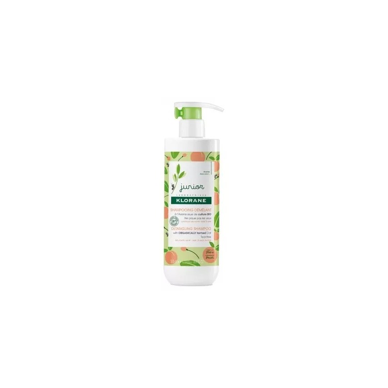 Klorane – Junior Shampoing Démêlant Pêche, 500 ml