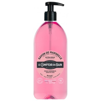 Le Comptoir du Bain – Savon de Marseille Rose, 1 L