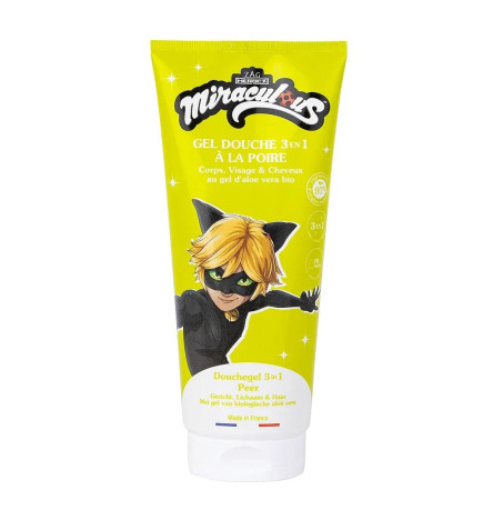 LE COMPTOIR DU BAIN – Gel douche Miraculous 2-en-1 senteur poire, 200 ml