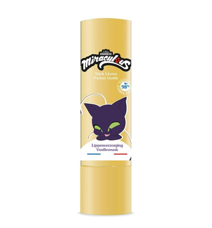 LE COMPTOIR DU BAIN – Stick lèvres Miraculous Plagg vanille, 4 g