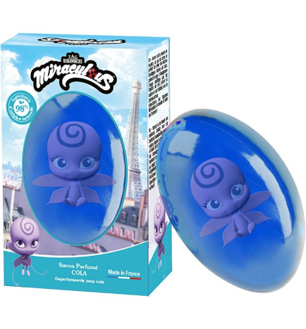 LE COMPTOIR DU BAIN – Savon solide Miraculous cola figurine Nooroo, 75 g