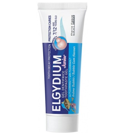Elgydium – gel dentifrice junior protection caries 7–12 ans, bubble, 50 ml