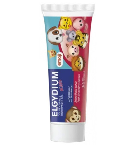 Elgydium – kids, gel dentifrice 3–6 ans, fraise givrée, 50 ml