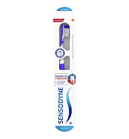 Sensodyne – brosse à dents souple sensibilité & gencives