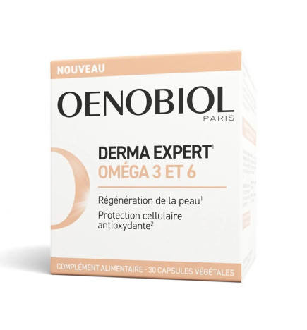 OENOBIOL – Derma Expert oméga 3 6 régénération peau, 30 capsules