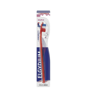 Elgydium – Brosse à Dents Souple  La Cocorico, 1 unité
