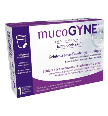 Mucogyne – Complément Alimentaire Soin Intime Équilibre des Muqueuses, 28 gélules