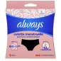 Always – Culotte menstruelle lavable et réutilisable noire taille L, 1 culotte