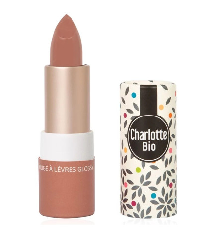 Charlotte Bio – Rouge à lèvres brillant bio nude moka, 3,5 g
